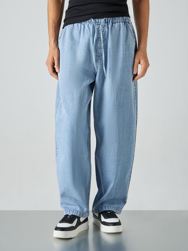 FLUID BALLOON DENIM JOGGERS
